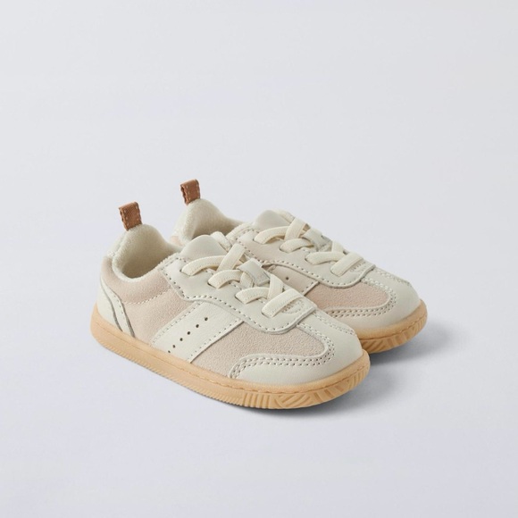 New! Zara retro leather sneakers- toddler size 8 - Picture 2 of 8